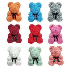 Load image into Gallery viewer, Rosette Bear™ - Rose Teddy Bear
