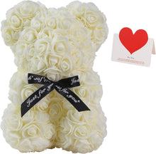 Load image into Gallery viewer, Rosette Bear™ - Rose Teddy Bear
