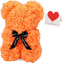 Load image into Gallery viewer, Rosette Bear™ - Rose Teddy Bear
