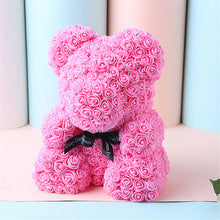 Load image into Gallery viewer, Rosette Bear™ - Rose Teddy Bear
