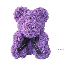 Load image into Gallery viewer, Rosette Bear™ - Rose Teddy Bear
